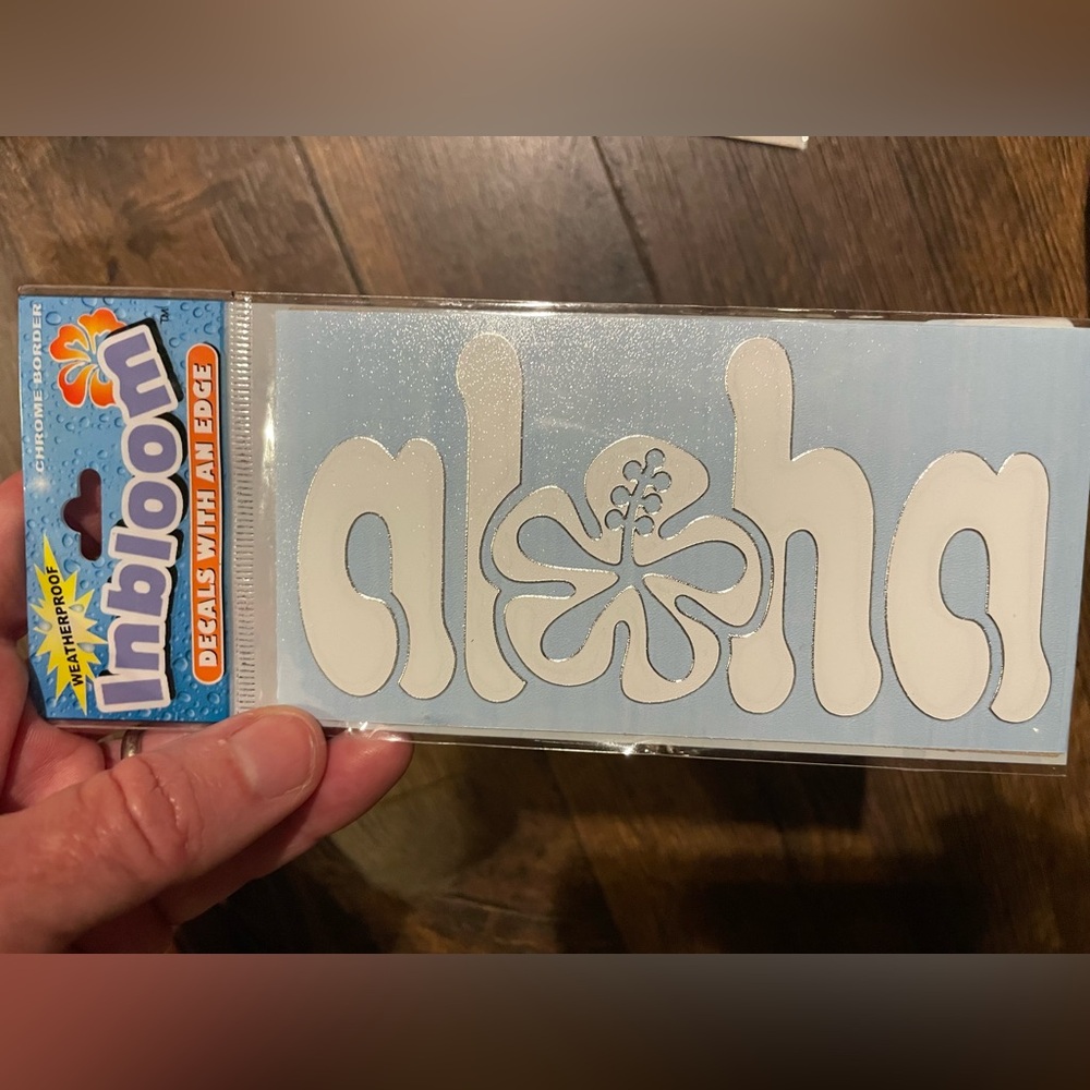 NWT Blue Aloha Decal NWT Hawaiian Sticker